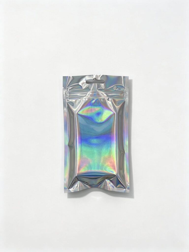 Holographic Three-Side-Seal Zipper Pouch