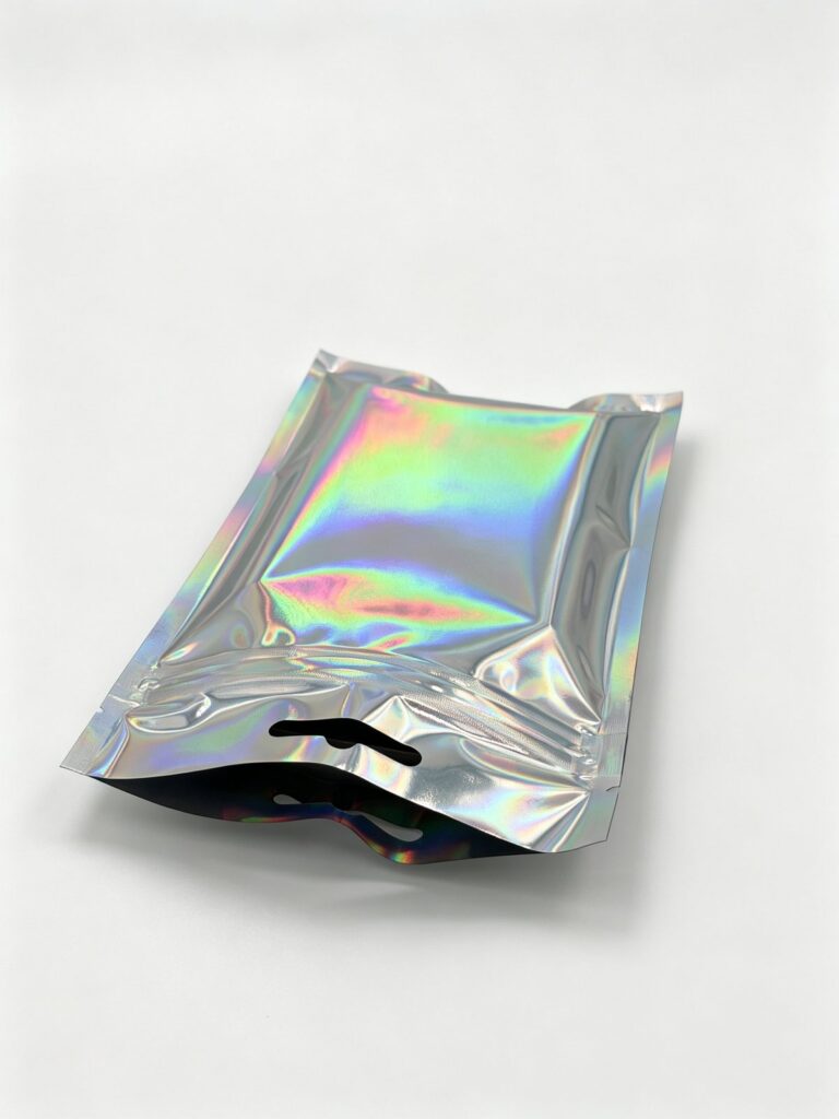Holographic Three-Side-Seal Zipper Pouch