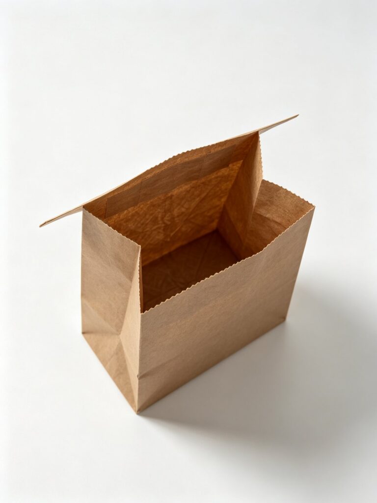 Kraft Window Tin-Tie Stand-Up Bag