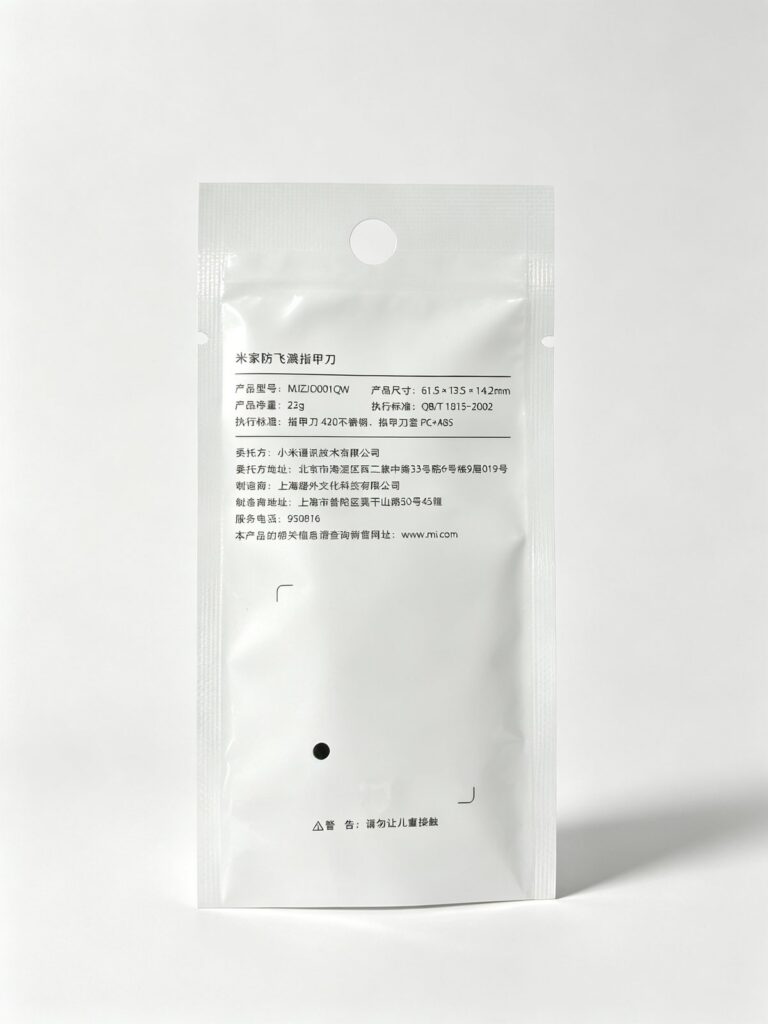 Pearl-Film Duplex Hang-Hole Pouch