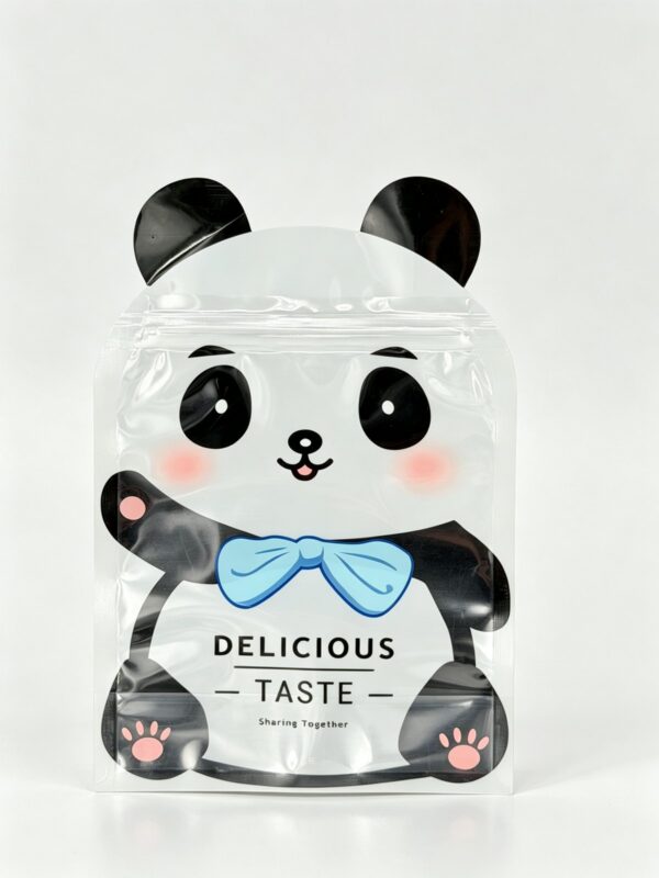 Panda Die-Cut Cartoon Ziplock Pouch