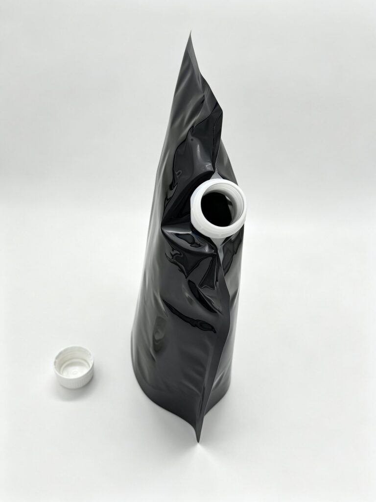 Black Metallized Spout Stand-Up Pouch