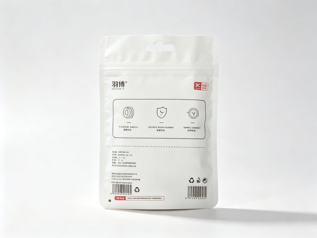 Three-Side-Seal Zipper Laminate Pouch