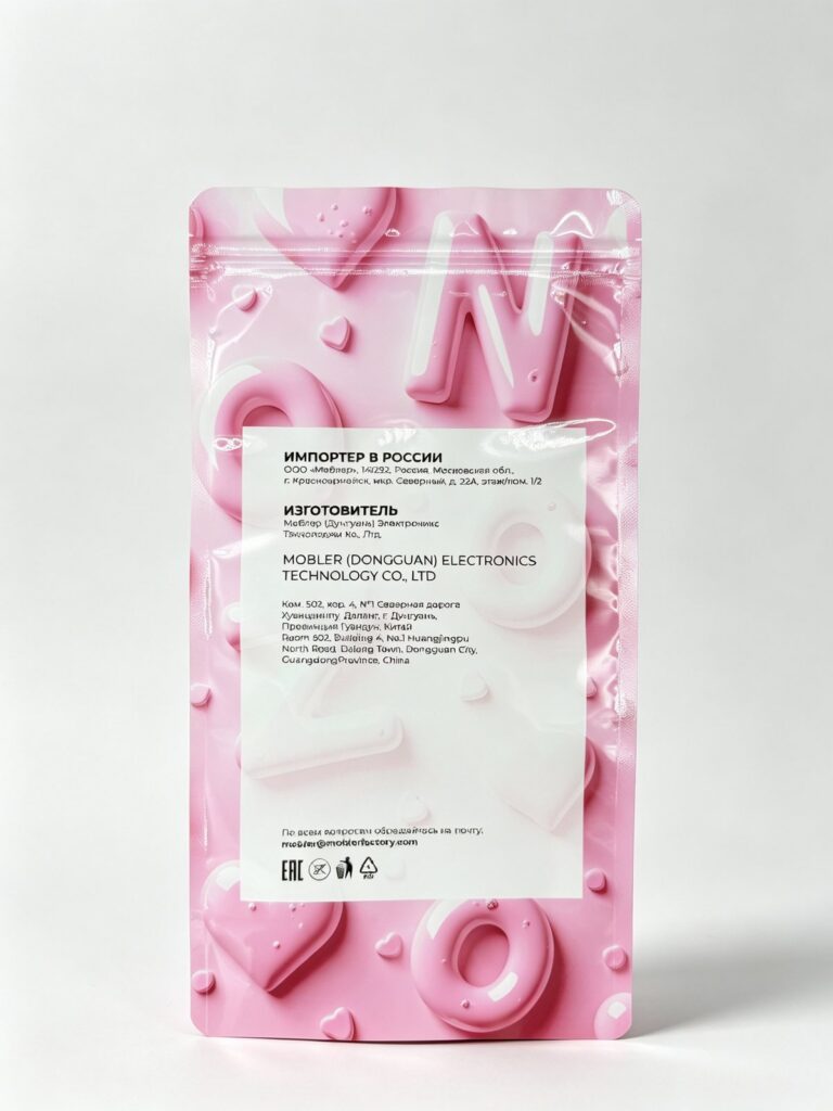Three-Side-Seal Zipper Pouch (Full-Print)