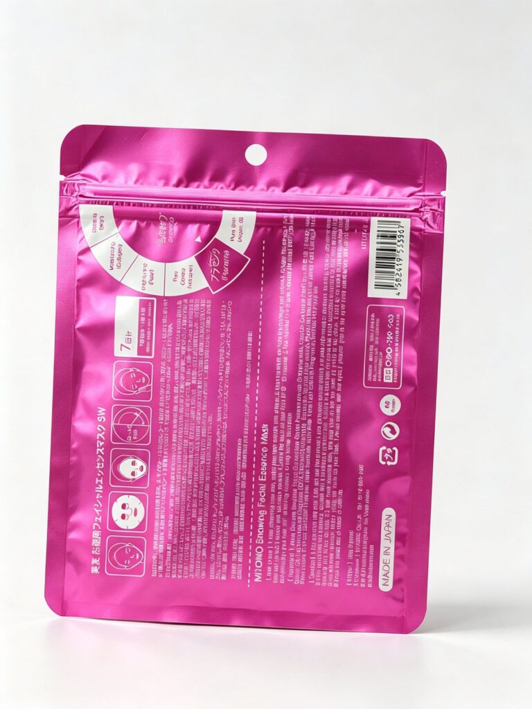 Three-Side-Seal Zipper Pouch (Metallized)